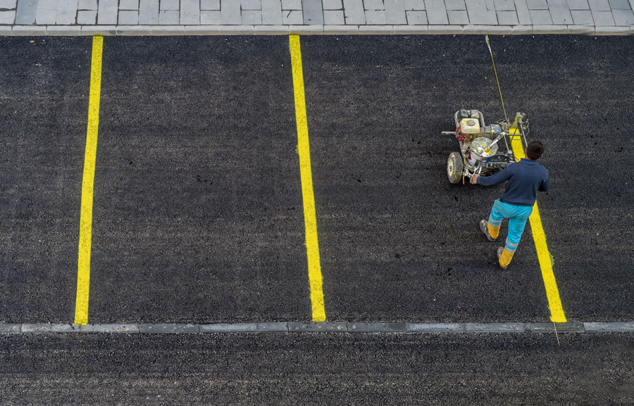 parking lot line painting